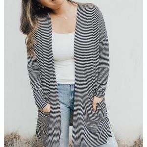 CJLA sailer kimono in black & white